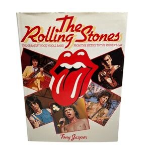 Vintage 1984 Hardcover Book The Rolling Stones by Tony Jasper Treasure Press